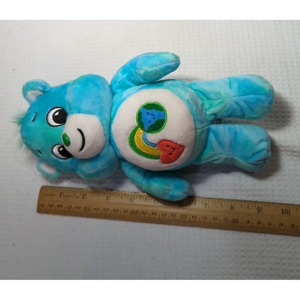 Care Bears Love the Earth Plush teddy blue green Basic Fun 9